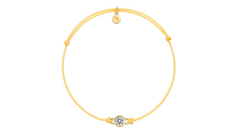 Lightbox The Future Rocks yellow cord lab-grown diamond necklace