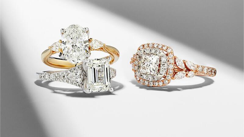 Monique Lhuillier lab-grown diamond engagement rings