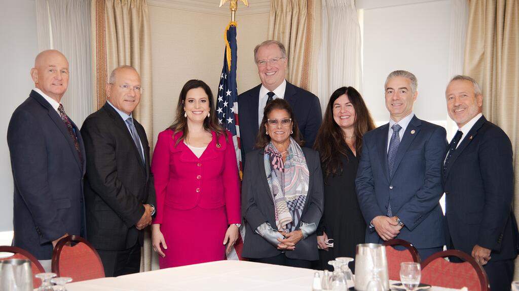 JA members with US New York representative Elise Stefanik 2023