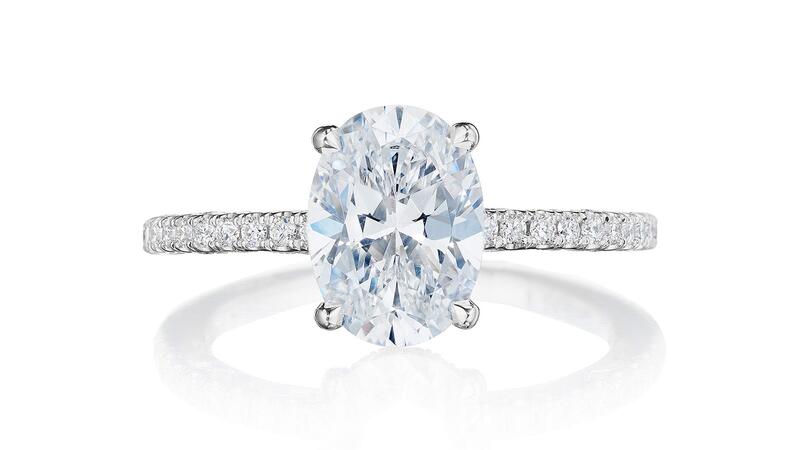 Tacori oval diamond engagement ring