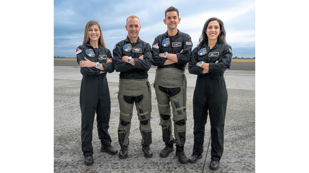 Anna Menon, Scott Poteet, Jared Isaacman, and Sarah Gillis