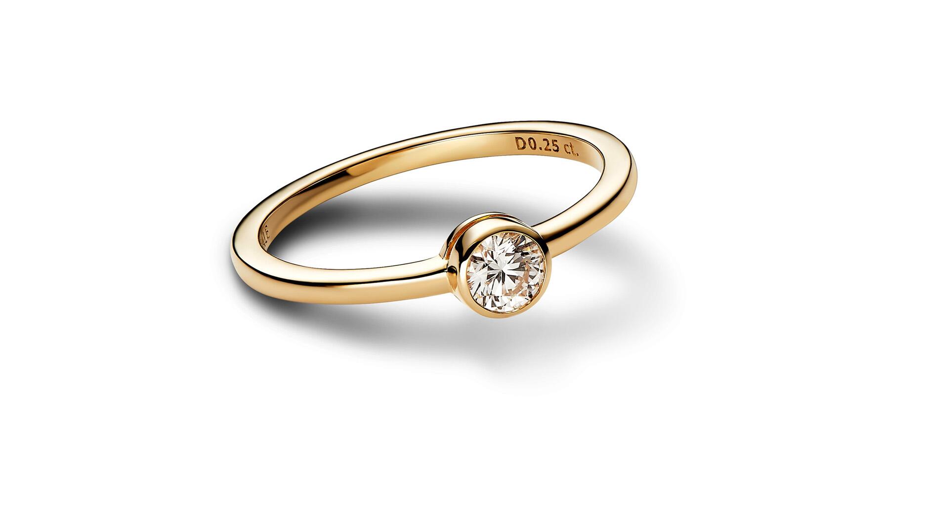 Pandora lab-grown diamond ring   