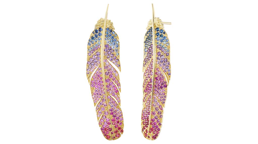 Emily P. Wheeler Feather earrings