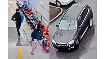 Surveillance images of Cherry Hill jewelry store robbery suspects and car