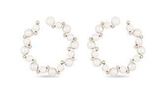 Mason and Books pearl and diamond earrings 