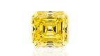 45.07-carat step cut fancy vivid yellow diamond