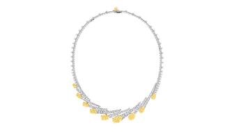 Graff’s fancy yellow and white diamond necklace