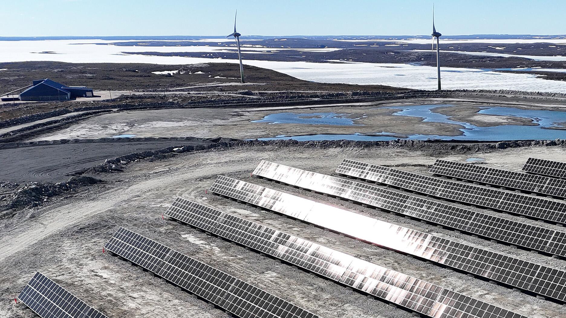 Diavik Diamond Mine solar power plant