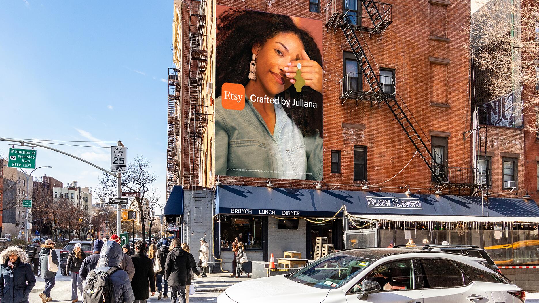 Etsy billboard rendering in NYC