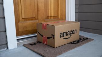 Amazon package outside door