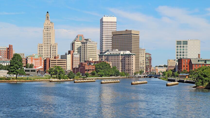 Stock image of Providence, Rhode Island, skyline